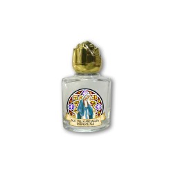 Bottiglietta da 10 ml in vetro con tappo dorato per Acqua Santa Madonna Miracolosa