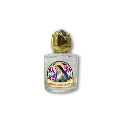 Bottiglietta da 10 ml in vetro con tappo dorato per Acqua Santa Maria Addolorata