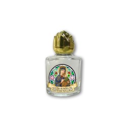 Bottiglietta da 10 ml in vetro con tappo dorato per Acqua Santa Perpetuo Soccorso
