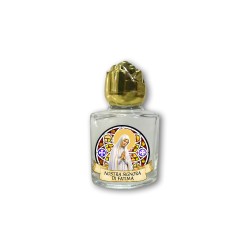 Bottiglietta da 10 ml in vetro con tappo dorato per Acqua Santa Madonna di Fatima
