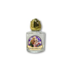 Bottiglietta da 10 ml in vetro con tappo dorato per Acqua Santa Sacra Famiglia