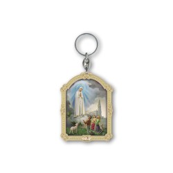 Portachiavi in legno della Madonna di Fatima