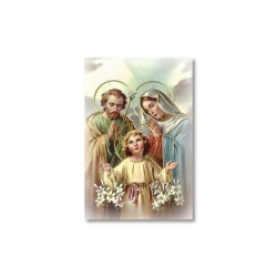 Santino Mignon Sacra Famiglia con oro a caldo
