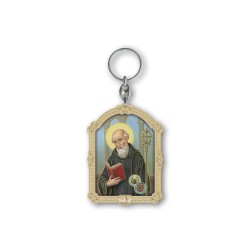 Portachiavi in legno di San Benedetto