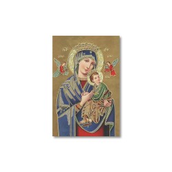 Santino Mignon Madonna del Perpetuo Soccorso con oro a caldo