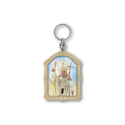 Portachiavi in legno di Papa Giovanni Paolo II