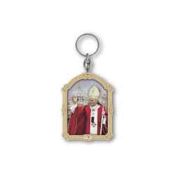 Portachiavi in legno di Papa Giovanni Paolo II