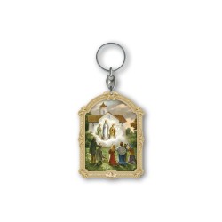 Portachiavi in legno della Vergine di Knock