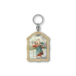 Portachiavi in legno di San Cristoforo