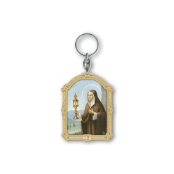 Portachiavi in legno di Santa Chiara