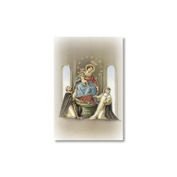 Santino Mignon Madonna di Pompei con oro a caldo