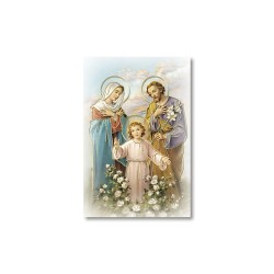 Santino Mignon Sacra Famiglia con oro a caldo