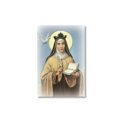 Santino Mignon Santa Teresa d'Avila con oro a caldo