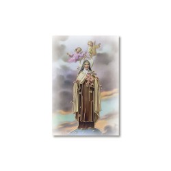 Santino Mignon Santa Teresa del Bambin Gesù con oro a caldo