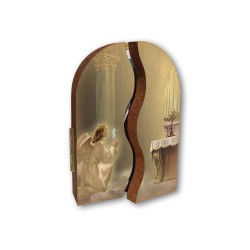 Polittico devozionale in legno di Gesù Misericordioso