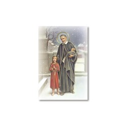Santino Mignon San Vincenzo de Paoli con oro a caldo