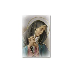 Santino Mignon Madonna Addolorata con oro a caldo