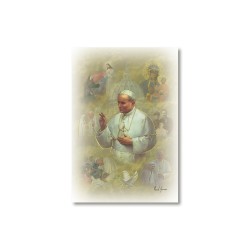 Santino Mignon Papa Giovanni Paolo II con oro a caldo