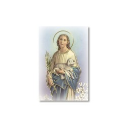 Santino Mignon Santa Agnese con oro a caldo
