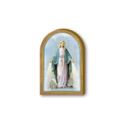 Cappelletta in legno della Madonna Miracolosa con medaglie