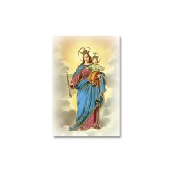 Santino Mignon Maria Ausiliatrice con oro a caldo