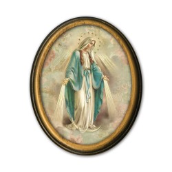 Quadretto ovale della Madonna Miracolosa