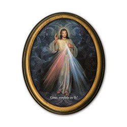 Quadretto ovale di Gesù Misericordioso
