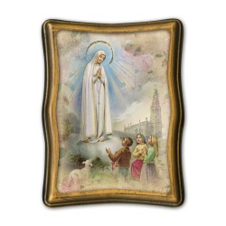 Quadretto anticato della Madonna di Fatima