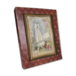 Quadretto anticato della Madonna di Fatima