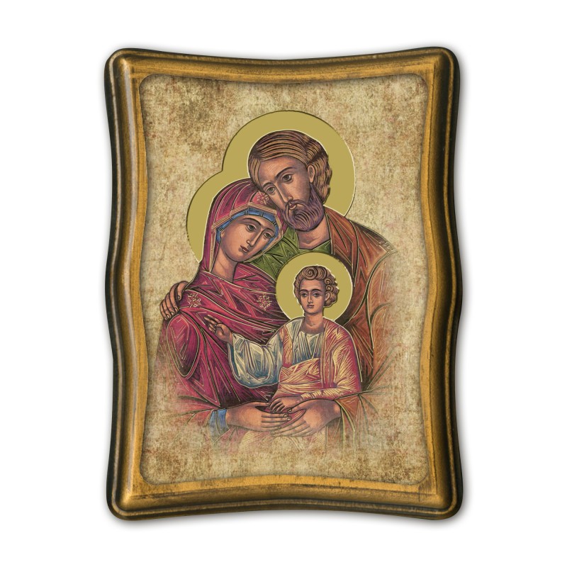 Quadretto anticato della Sacra Famiglia Quadretto anticato della Sacra Famiglia