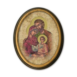 Quadretto ovale della Sacra Famiglia