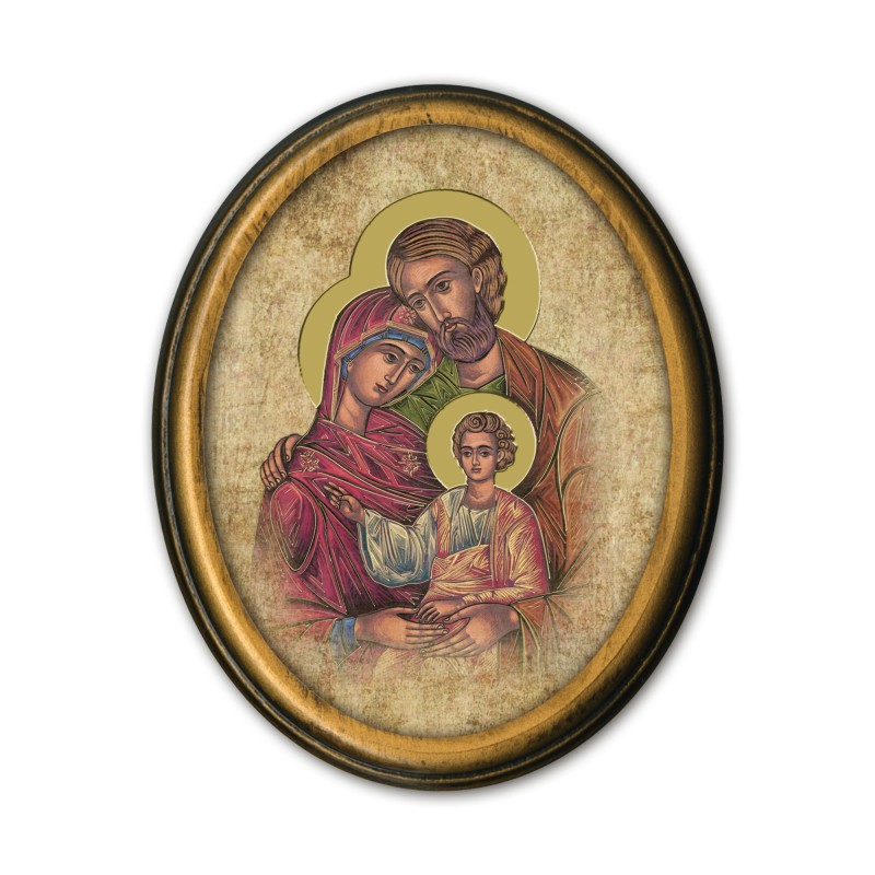 Quadretto ovale della Sacra Famiglia Quadretto ovale della Sacra Famiglia