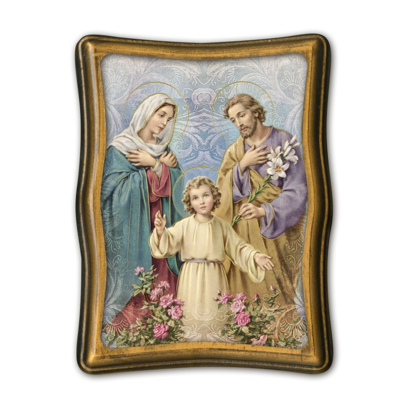 Quadretto anticato della Sacra Famiglia Quadretto anticato della Sacra Famiglia