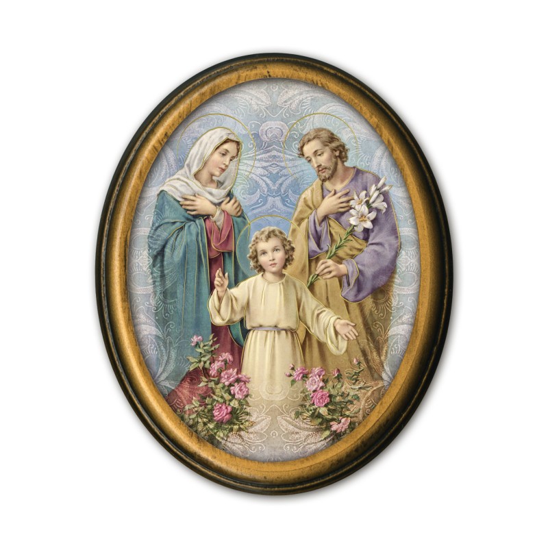 Quadretto ovale della Sacra Famiglia Quadretto ovale della Sacra Famiglia