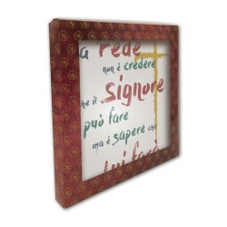 Piastrella in ceramica stampata quadrata 20x20 con frase ispirazionale