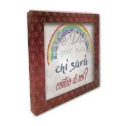Piastrella in ceramica stampata quadrata 20x20 con frase ispirazionale