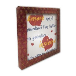 Piastrella in ceramica stampata quadrata 20x20 con frase ispirazionale