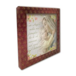Piastrella in ceramica stampata quadrata 20x20 della Madonna con bambino