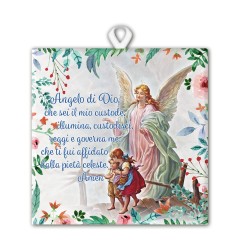Piastrella in ceramica stampata quadrata 20x20 dell'Angelo sul ponte