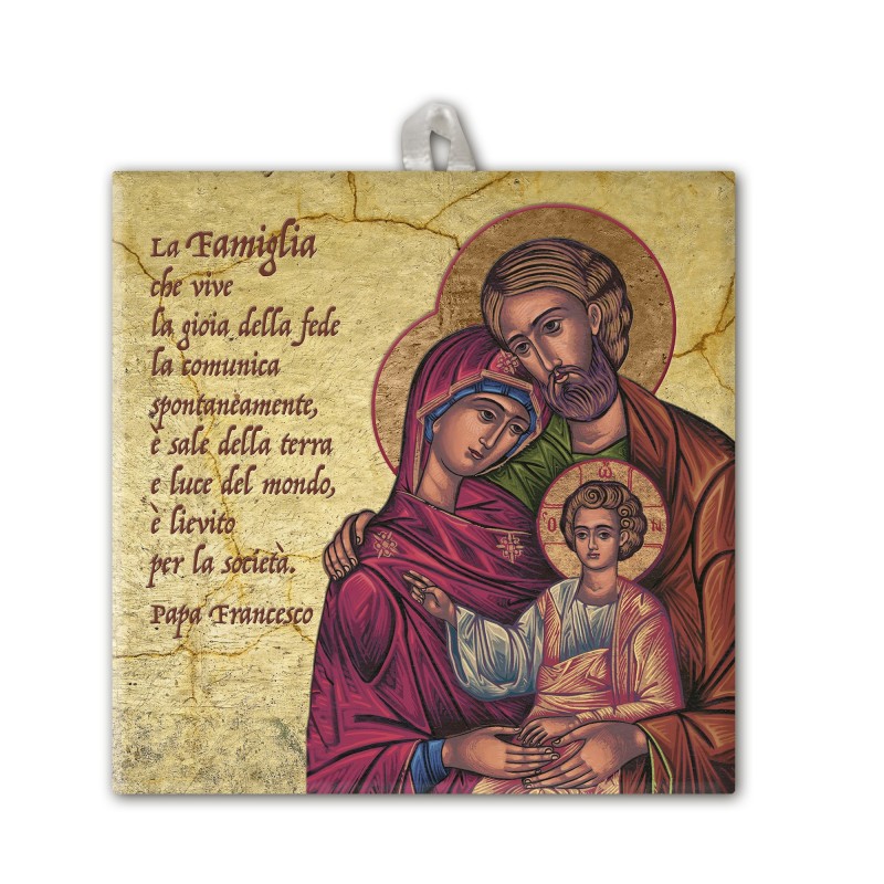 Piastrella in ceramica stampata quadrata 20x20 della Sacra Famiglia Piastrella in ceramica stampata quadrata 20x20 della Sacra Famiglia