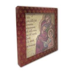 Piastrella in ceramica stampata quadrata 20x20 della Sacra Famiglia