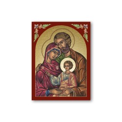 Quadretto in MDF dell'icona della Sacra Famiglia