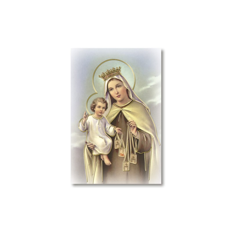 Santino Mignon Madonna del Carmelo con oro a caldo Santino Mignon Madonna del Carmelo con oro a caldo