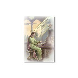 Santino Mignon Santa Cecilia con oro a caldo