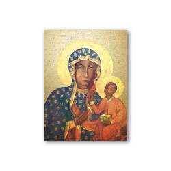 Quadretto in MDF della Madonna di Czestochowa