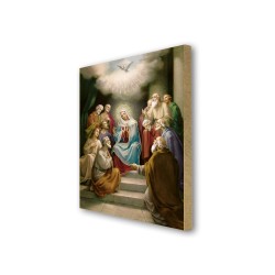 Quadretto in MDF della Pentecoste