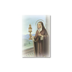 Santino Mignon Santa Chiara con oro a caldo