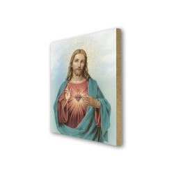 Quadretto in MDF del Sacro Cuore di Gesù