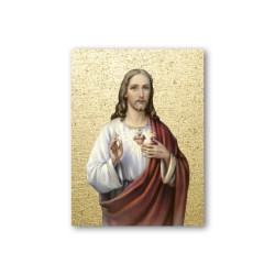 Quadretto in MDF del Sacro Cuore di Gesù