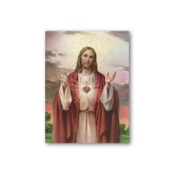 Quadretto in MDF del Sacro Cuore di Gesù